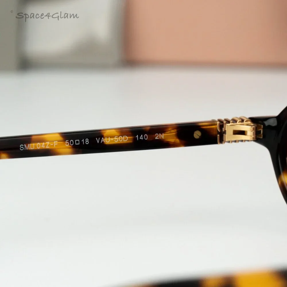 Miu Miu Men Sunglasses Havana Pink Mirror Silver MU04ZSF VAU50D REGARD NEW
